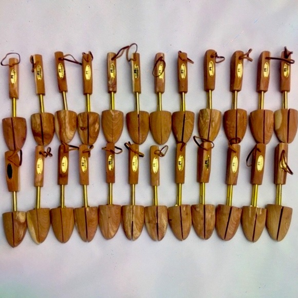 💯CEDAR ELEMENTS💯 12 PAIRS REAL WOOD SHOES HORNS ADJUSTABLE . - Picture 2 of 16